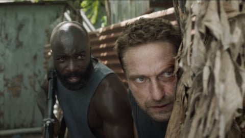 la bande-annonce du film d'action dans lequel Gerard Butler et Mike Colter attaquent des pirates dans la jungle