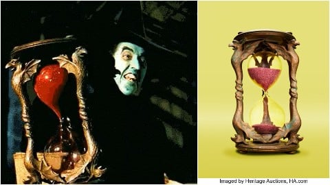 Le sablier du magicien d'Oz vendu pour la somme folle de 495 000 $ aux enchères