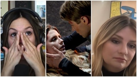 Rachel Bilson et Mischa Barton regardent en larmes la scène de la mort de Marissa