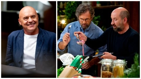 notre entretien post-banquet avec Carlo Cracco, Antonio Albanese et Luca Zingaretti