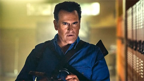 Bruce Campbell dans la série télévisée de panique satanique Hysteria!