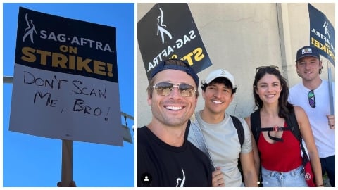 Maverick à nouveau réuni pour participer à la grève des acteurs hollywoodiens
