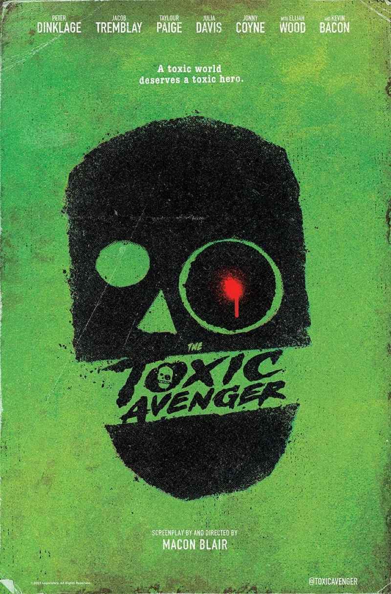 la première image et l'affiche du remake avec Peter Dinklage du culte Troma