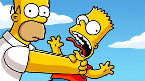 Homer va continuer à étrangler Bart