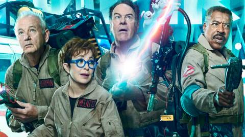 Ghostbusters Glacial Menace, un poster avec les anciens personnages