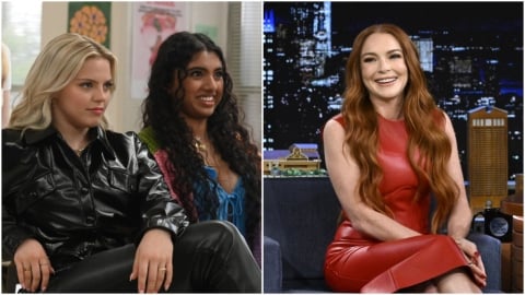 Mean Girls, Lindsay Lohan arrive de manière inattendue à la première de la comédie musicale avec Tina Fey