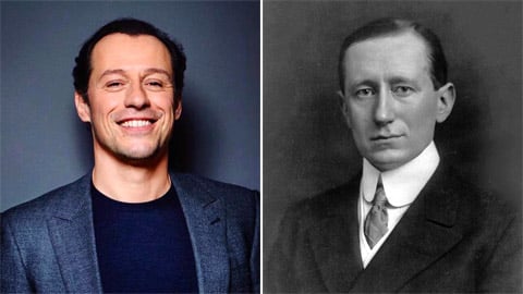 Stefano Accorsi est l'inventeur Guglielmo Marconi sur la première photo de la mini-série Rai 1