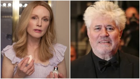 The Room Next Door est son premier film en anglais.  Julianne Moore au casting