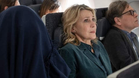 Margherita Buy, une Japonaise blonde dans un extrait exclusif du film sur la peur de l'avion