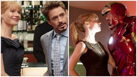 Iron Man, Jon Favreau a inséré de vraies répliques de Downey Jr. et Paltrow dans le film : "Je prenais des notes pendant qu'ils discutaient"