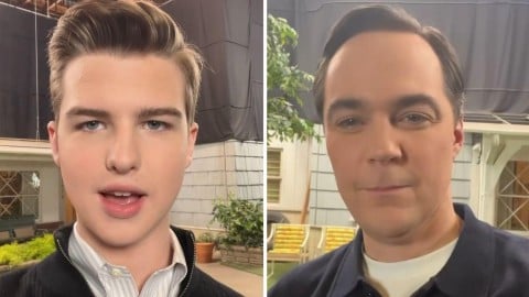 Jim Parsons et Iain Armitage ensemble sur le plateau, la vidéo est géniale