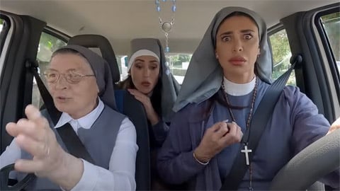 Manhunt, Belen Rodriguez déguisée en nonne dans le trailer officiel de la saison 4