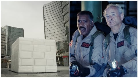 à Milan du 9 au 11 avril une installation de glace en l'honneur du film
