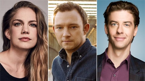 Anna Chlumsky, Nate Corddry et Christian Borle dans la dernière saison