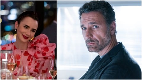 Raoul Bova aperçu sur le tournage de la nouvelle saison en train d'embrasser une star de la série