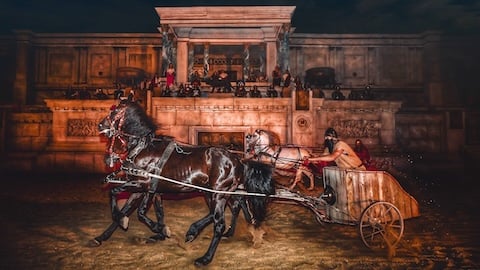 le spectacle qui ramène les invités à la Rome antique à Cinecittà World