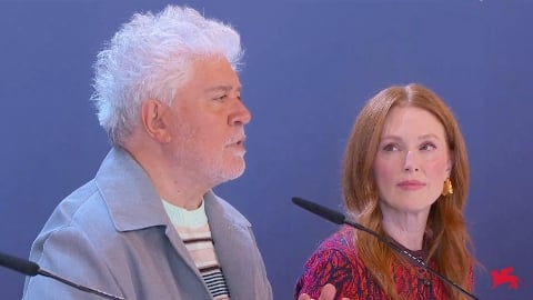 Pedro Almodóvar présente son film sur la mort palpitante de vie à la Mostra de Venise