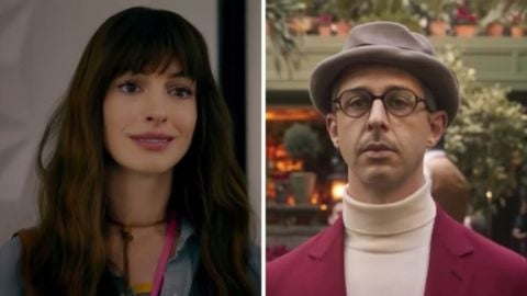 Golden Globe 2025, Anne Hathaway plaisante sur le chapeau de Jeremy Strong car il rappelle Pretty Princess