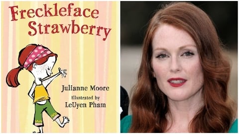 Julianne Moore bouleverse parce que l'administration Trump a interdit son livre Freckleface Strawberry des écoles militaires