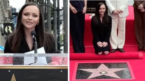 Christina Ricci a reçu sa star sur le Hollywood Walk of Fame [VIDEO]