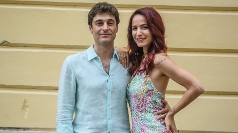 l'entretien avec Andrea Delogu, Grazia Schiavo et le réalisateur du film avec Lino Guanciale