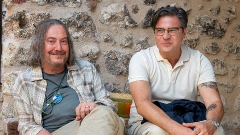Maridos : Corrado Guzzanti, Edoardo Pesce et Valentina Lodovini sur le tournage du nouveau film de Paolo Costella
