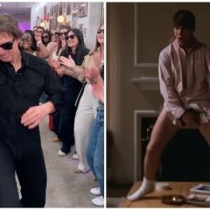 Tom Cruise refait la danse des sous-vêtements de Risky Business avant d'entrer en studio pour le Jennifer Hudson Show